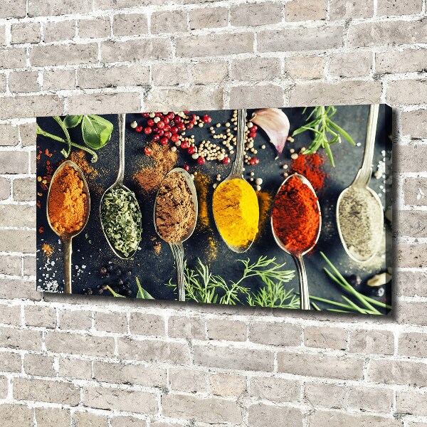 Canvas wall art Colorful spices