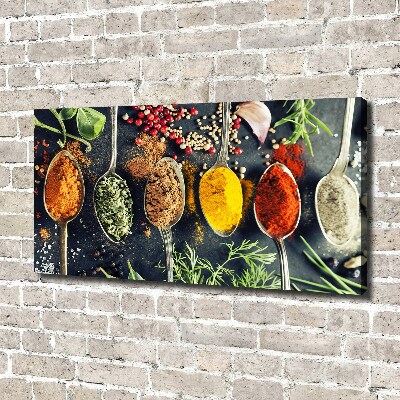 Canvas wall art Colorful spices