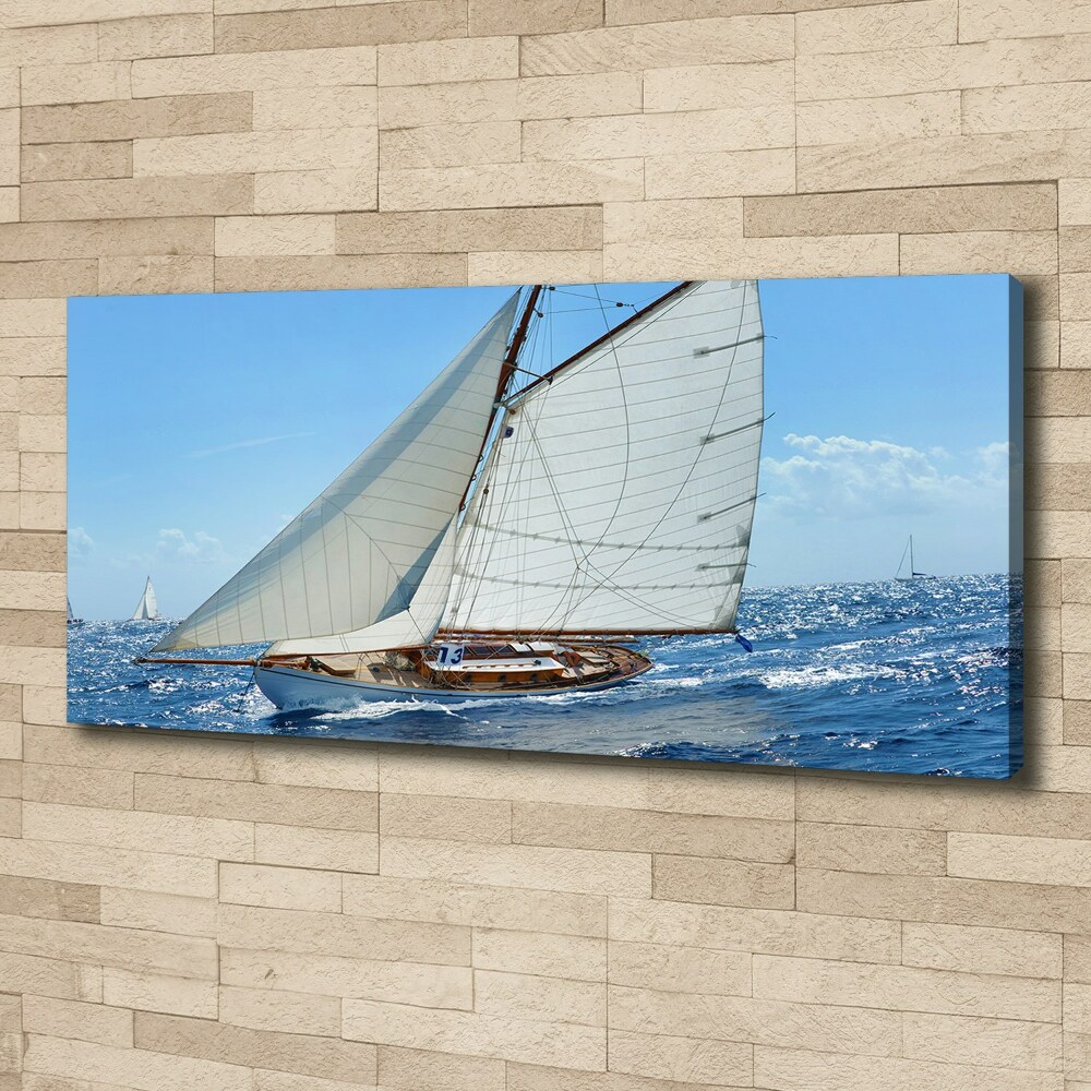 Canvas wall art Yacht