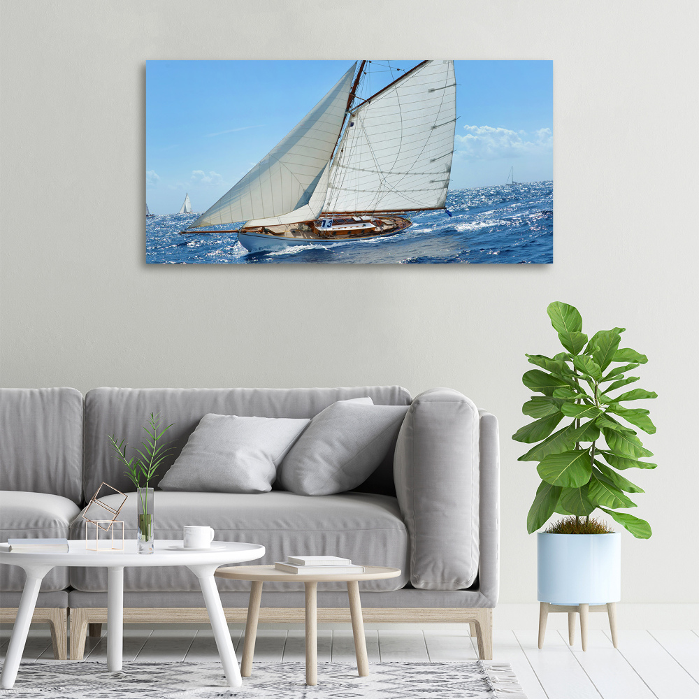 Canvas wall art Yacht