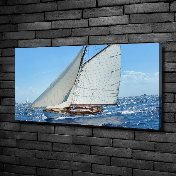 Canvas wall art Yacht