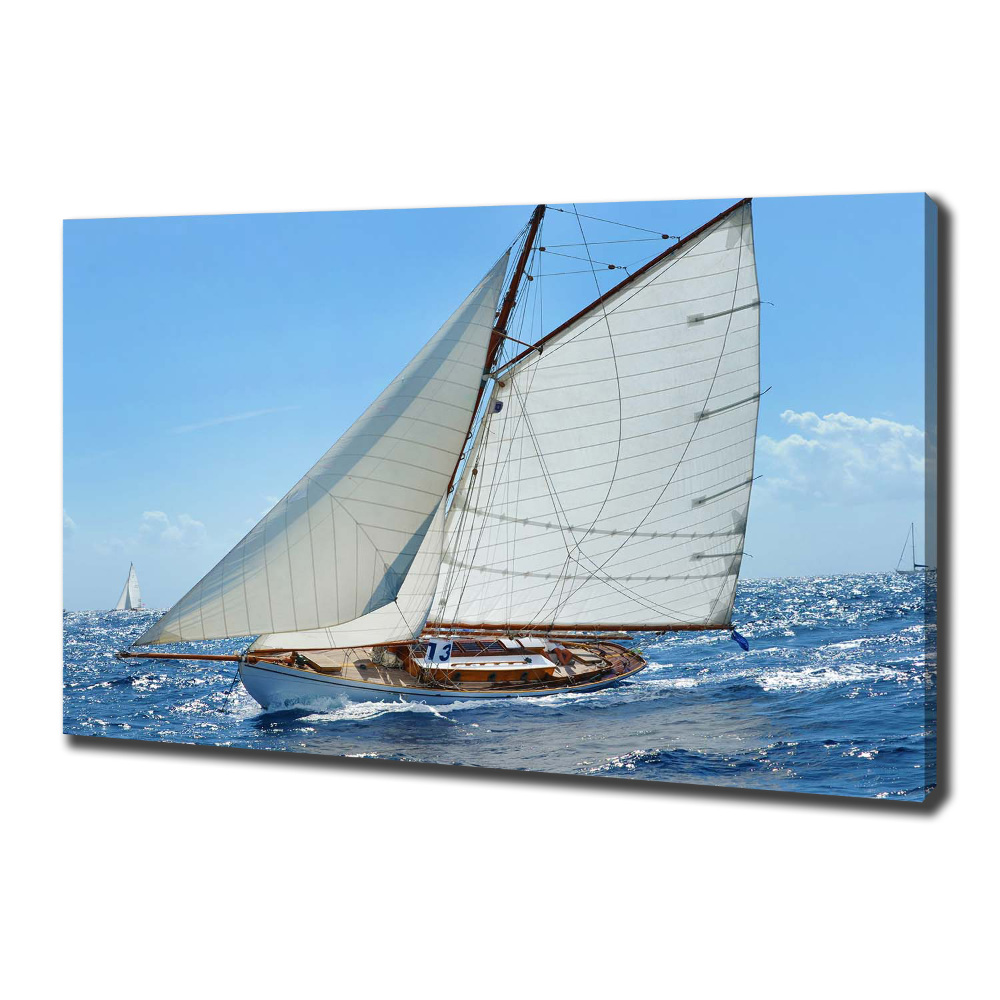 Canvas wall art Yacht