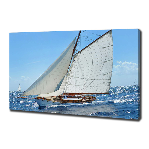 Canvas wall art Yacht