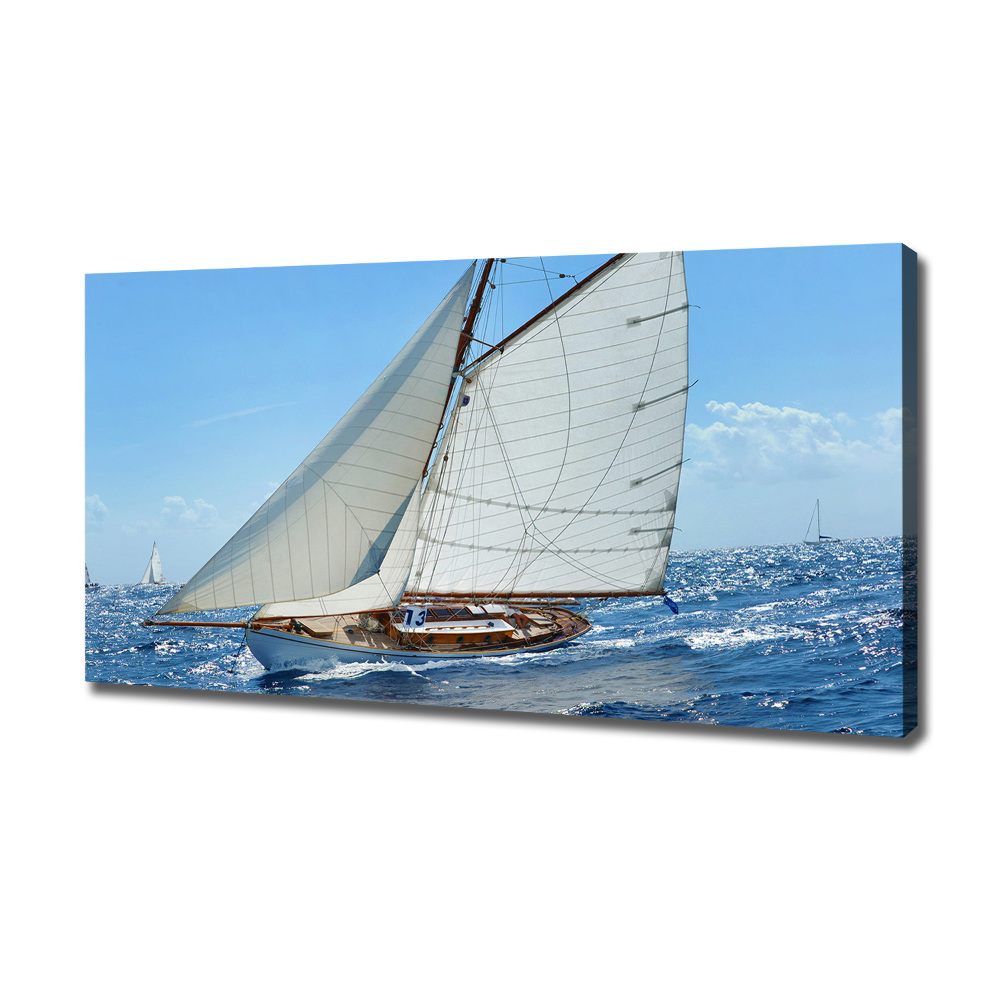 Canvas wall art Yacht