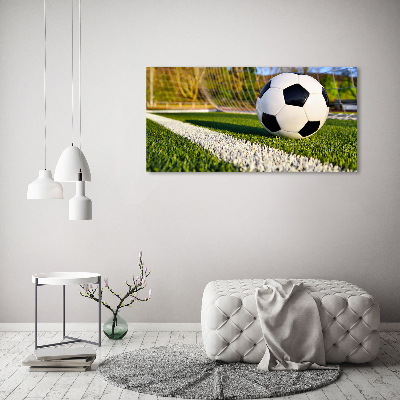 Canvas wall art Ball in the goal