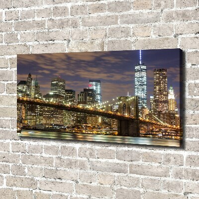 Canvas wall art Brooklyni bridge