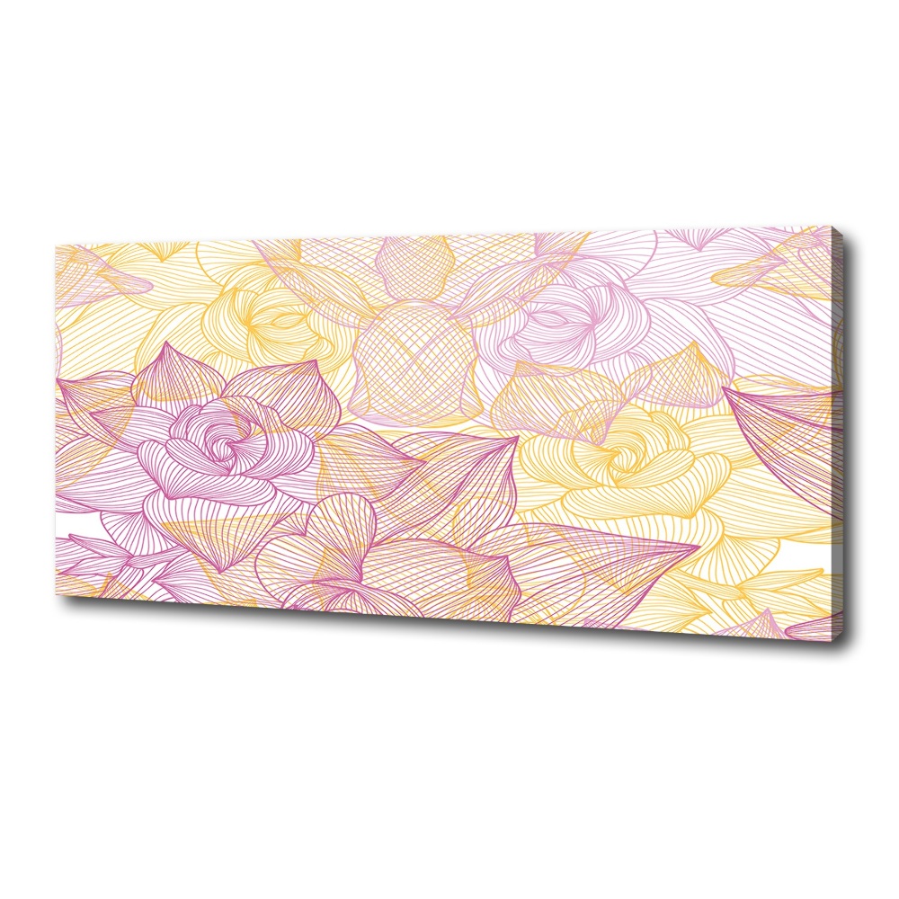 Canvas wall art Floral pattern