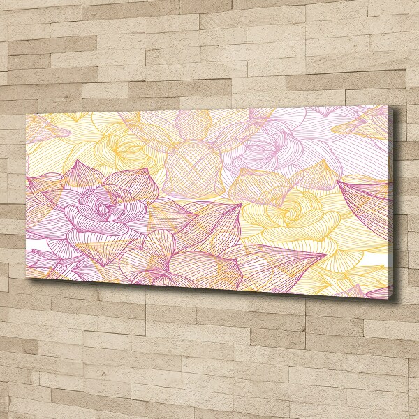 Canvas wall art Floral pattern