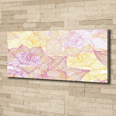 Canvas wall art Floral pattern