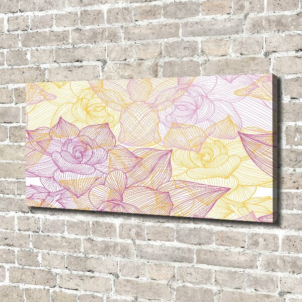 Canvas wall art Floral pattern