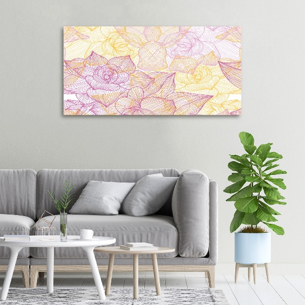 Canvas wall art Floral pattern