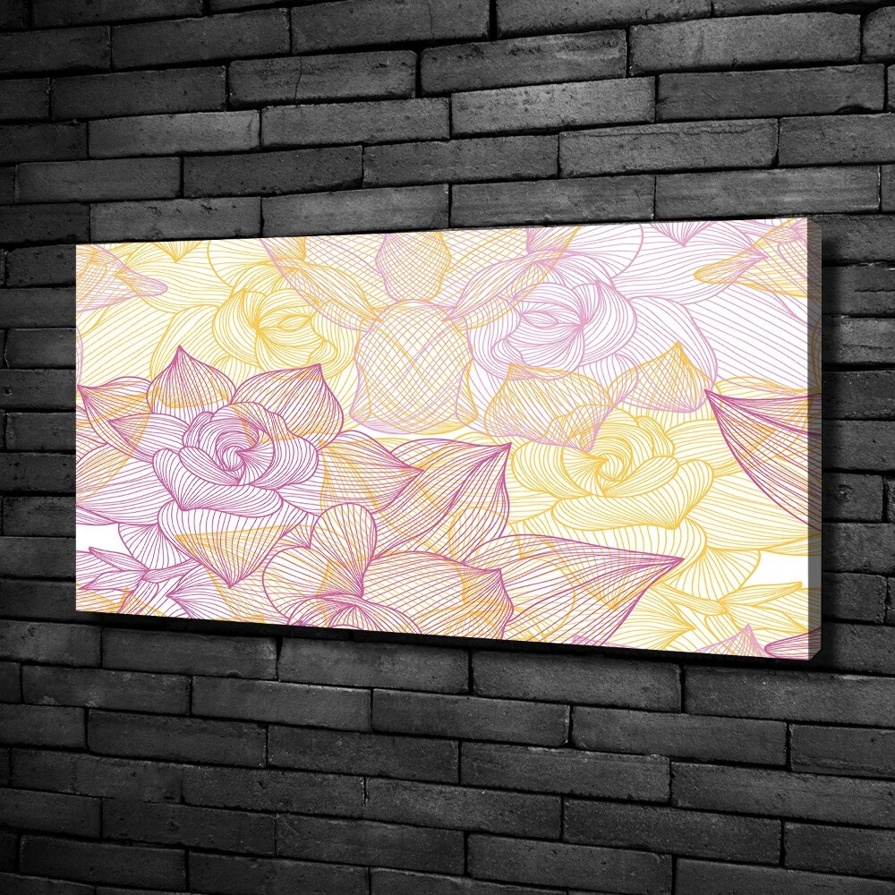 Canvas wall art Floral pattern