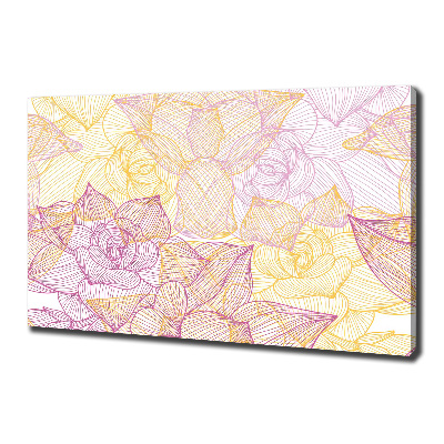 Canvas wall art Floral pattern