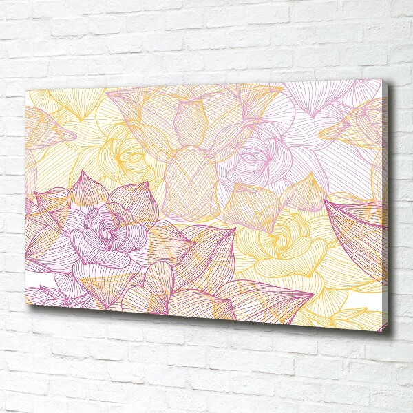 Canvas wall art Floral pattern