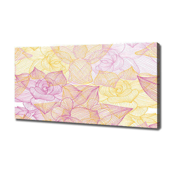 Canvas wall art Floral pattern