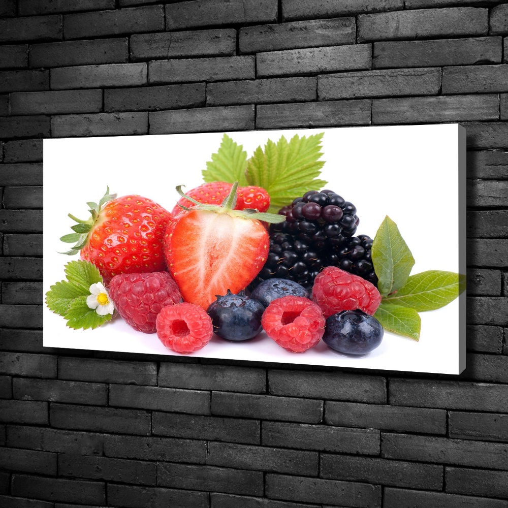 Canvas wall art Forest fruits