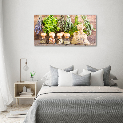 Canvas wall art Herbs on a string