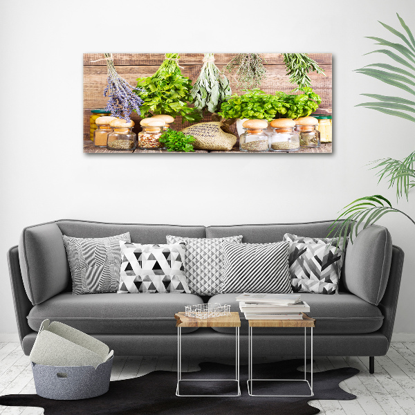 Canvas wall art Herbs on a string