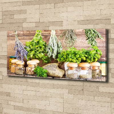 Canvas wall art Herbs on a string