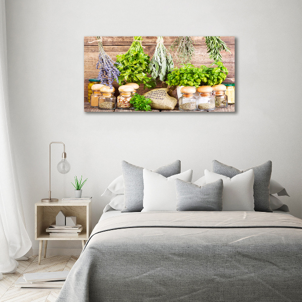 Canvas wall art Herbs on a string