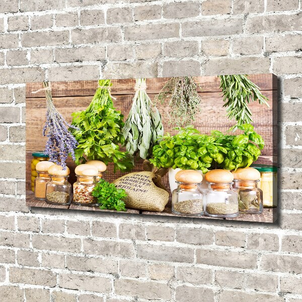 Canvas wall art Herbs on a string