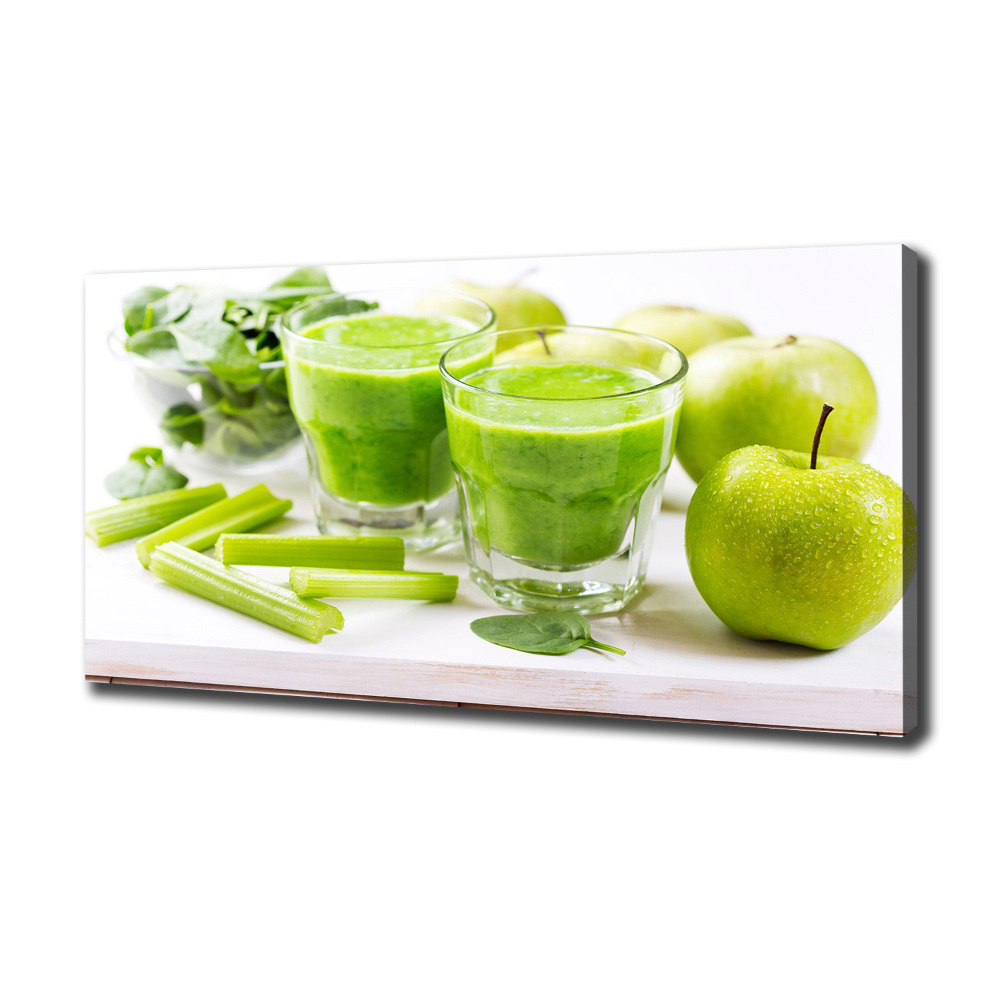 Canvas wall art Green cocktail