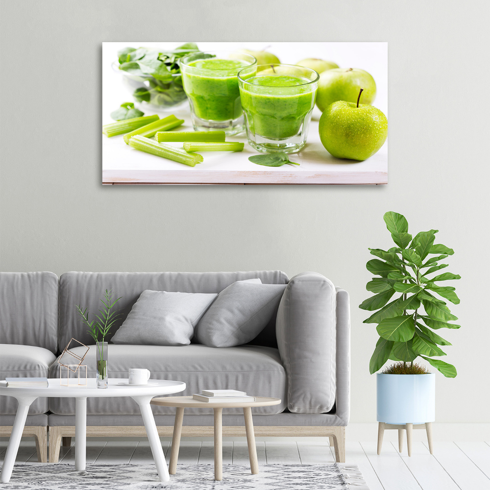 Canvas wall art Green cocktail