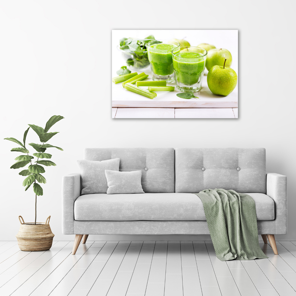 Canvas wall art Green cocktail