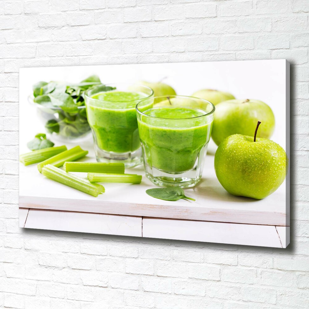 Canvas wall art Green cocktail