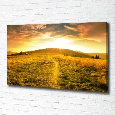 Canvas wall art Panorama of the Tatra Mountains