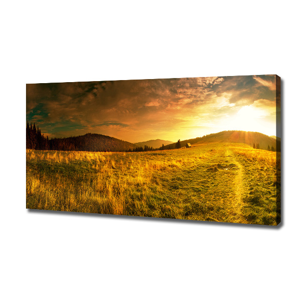 Canvas wall art Panorama of the Tatra Mountains