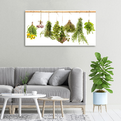 Canvas wall art Herbs on a string