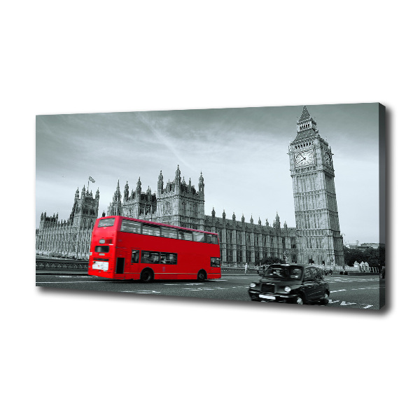 Canvas wall art London bus