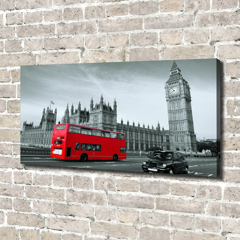 Canvas wall art London bus