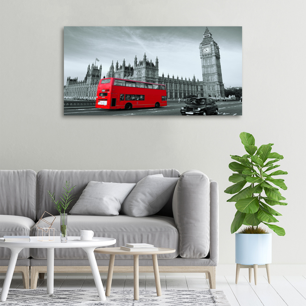 Canvas wall art London bus