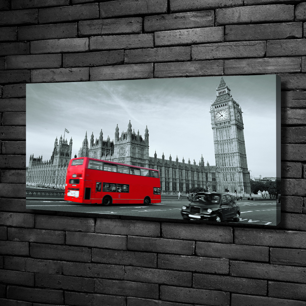 Canvas wall art London bus