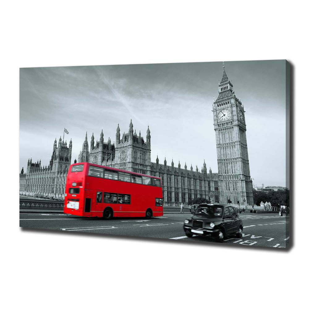 Canvas wall art London bus