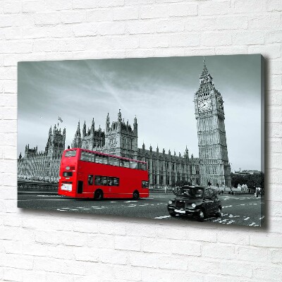 Canvas wall art London bus