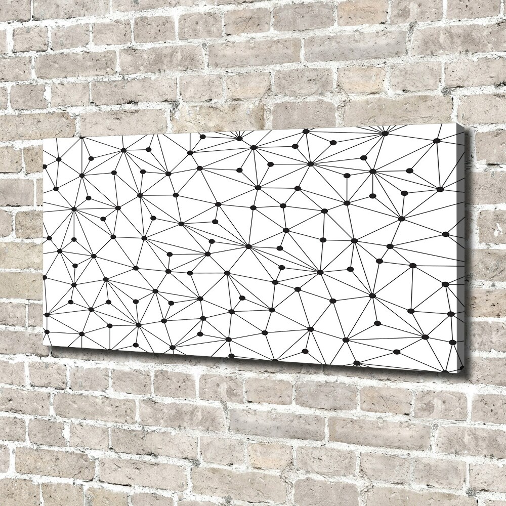 Canvas wall art Lines and circles