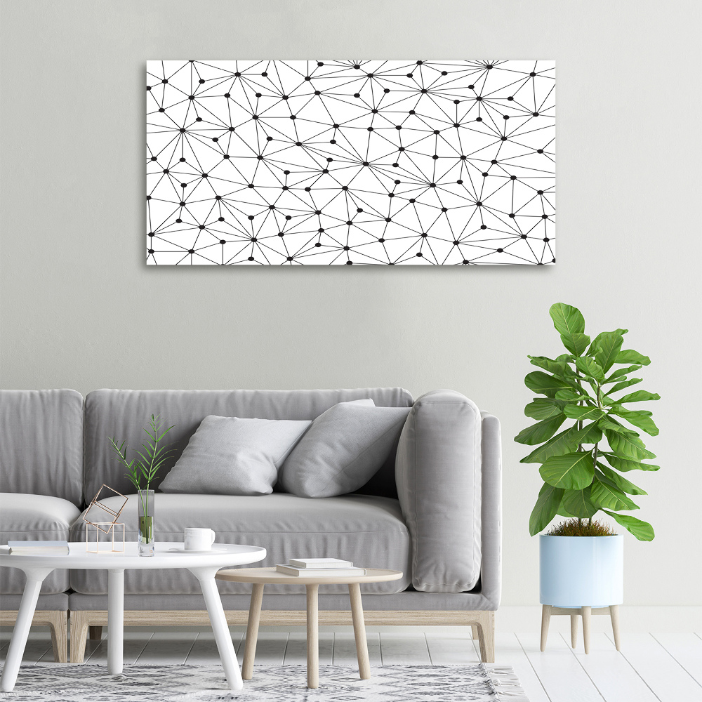 Canvas wall art Lines and circles