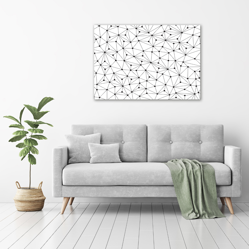 Canvas wall art Lines and circles