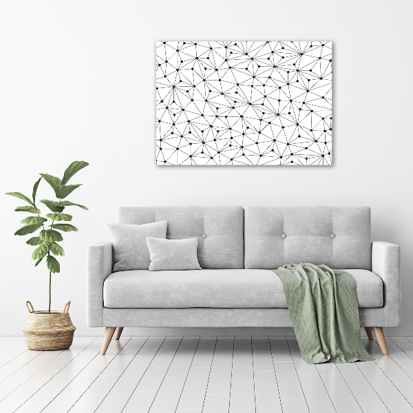 Canvas wall art Lines and circles