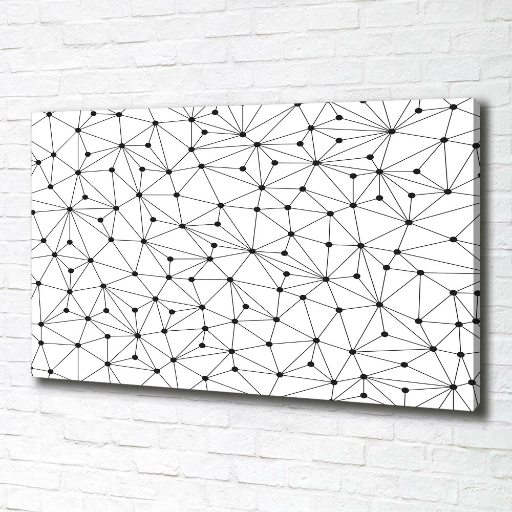 Canvas wall art Lines and circles