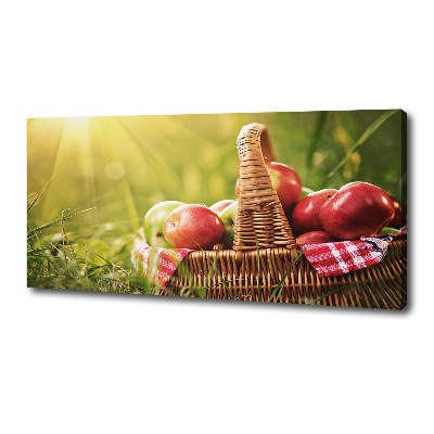 Canvas wall art Apples in the basket