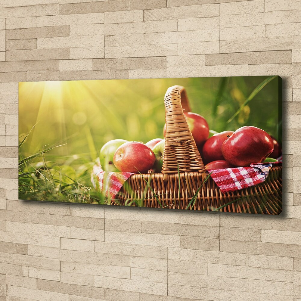 Canvas wall art Apples in the basket