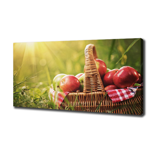 Canvas wall art Apples in the basket