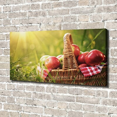 Canvas wall art Apples in the basket