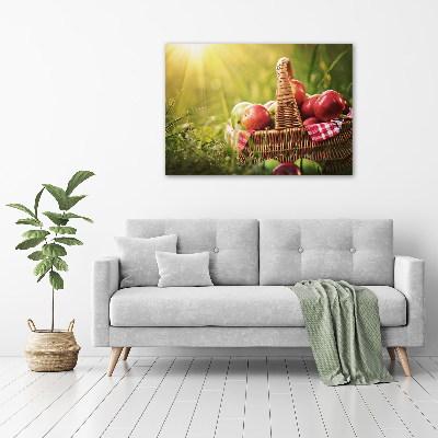 Canvas wall art Apples in the basket