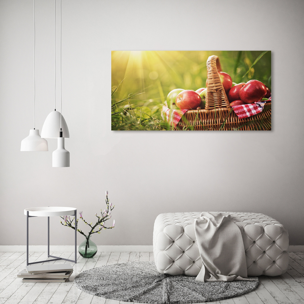 Canvas wall art Apples in the basket