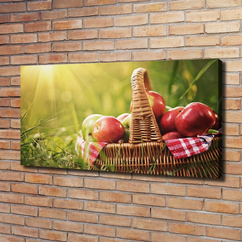 Canvas wall art Apples in the basket